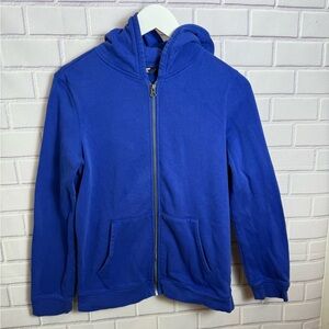 Lands' End Blue Zip-Up Hoodie boys Youth XL (14-16)
